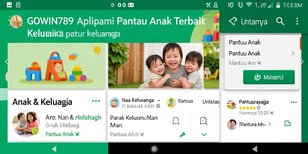Antarmuka GOWIN789 yang ramah anak dan intuitif.