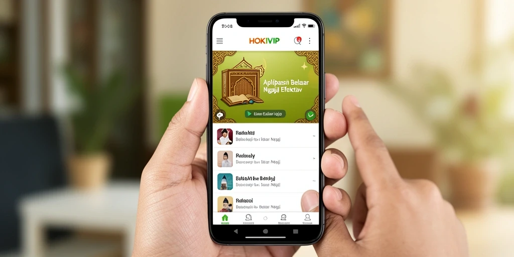 Antarmuka HOKIVIP yang ramah pengguna untuk belajar ngaji