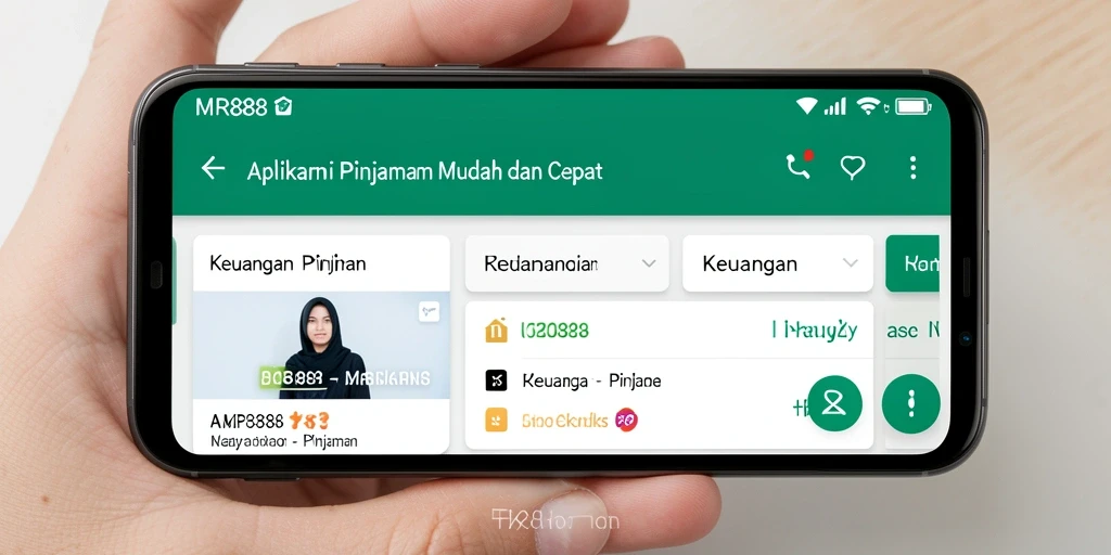 Antarmuka aplikasi MR888 yang sederhana dan mudah digunakan.