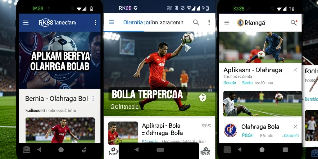 Antarmuka RK88 yang interaktif dan informatif untuk olahraga bola.