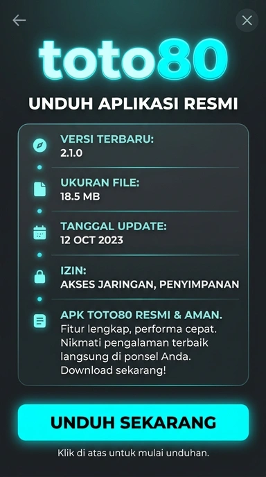 Unduh dan Instal APK toto80 untuk Android di Indonesia