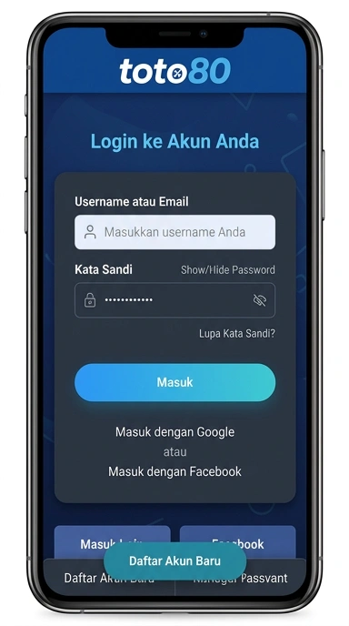 Cara Masuk Akun toto80 untuk Pengguna Android